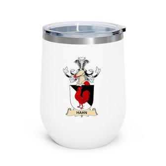 Hahn Coat Of Arms - Family Crest Wine Tumbler | Mazezy