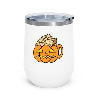 Halloween Pumpkin Spice Wine Tumbler | Mazezy
