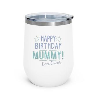 Happy Birthday Mummy Personalised Baby Funny Gift Cute Mothers Day Wine Tumbler - Seseable