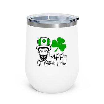 Happy St Patricks Day Version 2 Gift Wine Tumbler | Mazezy