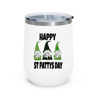 Happy St Patty's Day Matching Family St Patrick's Day Wine Tumbler | Mazezy
