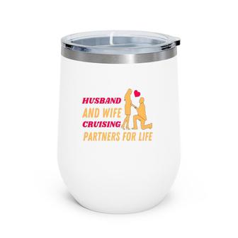 Happy Valentine's Day Romantic Funny Valentine Valentine Cute Wine Tumbler | Mazezy