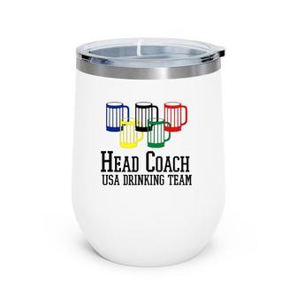 Head Coach Usa Drinking Team Beer Steins Wine Tumbler | Mazezy