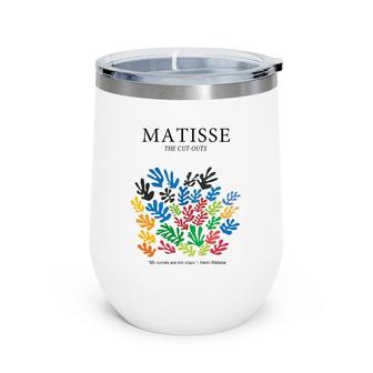Henri Matisse Cut Outs Artwork Wine Tumbler | Mazezy