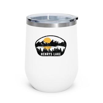 Henrys Lake Idaho, Id Vacation Souvenir Wine Tumbler | Mazezy