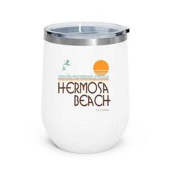 Hermosa Beach California Surf Light Wine Tumbler | Mazezy