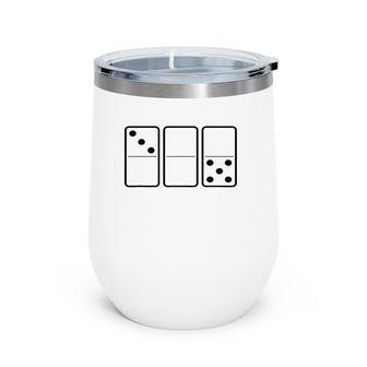 Hialeah Fl With Domino Pieces Wine Tumbler | Mazezy