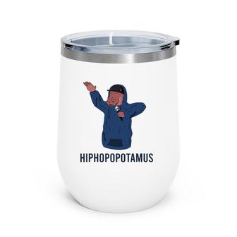 Hiphopopotamus Vs Rhymenoceros Motherflippin Rap Dank Meme Wine Tumbler | Mazezy