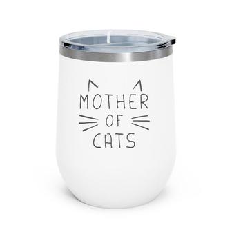 Hybrid Mother Of Cats Wine Tumbler | Mazezy