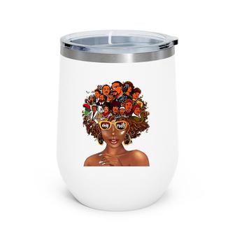 I Love My Roots Back Powerful History Month Pride Dna Wine Tumbler | Mazezy