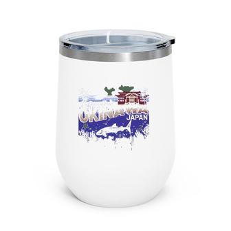 I'd Rather Be In Okinawa Japan Vintage Souvenir Wine Tumbler | Mazezy