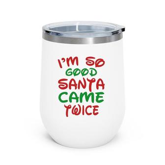 Inappropriate Christmas S Funny Xmas Party Gift Tee Wine Tumbler | Mazezy