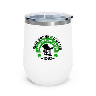 Irish Drunk O'meter Sober Drunk Irish Wine Tumbler | Mazezy