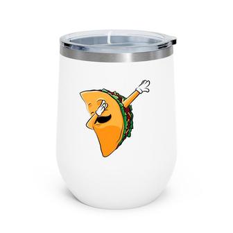 Kids Dabing Taco Boys Vintage Wine Tumbler | Mazezy