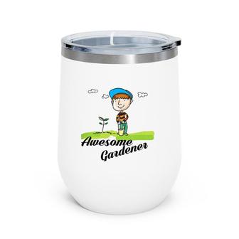 Kids Junior Gardener Boys Girls Child Youth Gardening Wine Tumbler | Mazezy