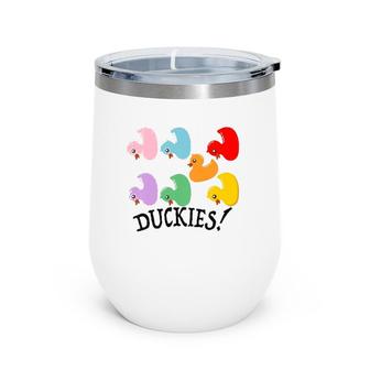 Kids Rubber Duckie Duck Cute Bath Boys Girls Child Youth Wine Tumbler | Mazezy