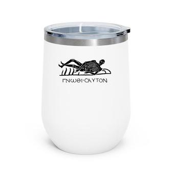 Know Thyself Skeleton Greek Gift Wine Tumbler | Mazezy