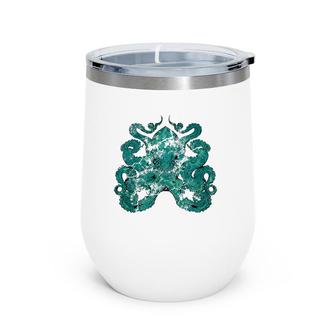 Kraken Sea Monster Ocean Animal Gift Octopus Wine Tumbler | Mazezy