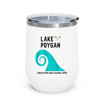 Lake Poygan Shark-Free Men Women Gift Wine Tumbler | Mazezy