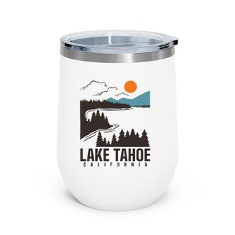 Lake Tahoe California Wine Tumbler | Mazezy