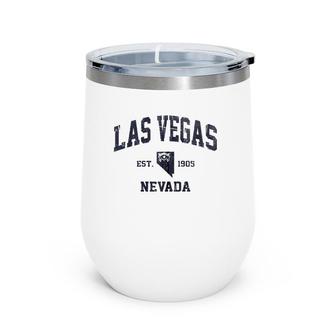 Las Vegas Nevada Nv Usa Vintage State Athletic Style Gift Zip Wine Tumbler | Mazezy