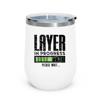 Law Student Lawyer In Progress Attorney Graduation Wine Tumbler | Mazezy