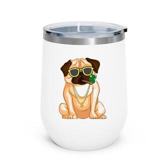 Lazy English Bulldog Dog Lover Funny Wine Tumbler | Mazezy
