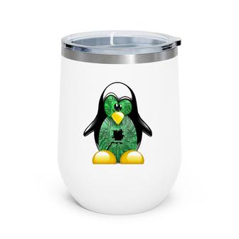 Linux T Original Linux Penguin Wine Tumbler | Mazezy