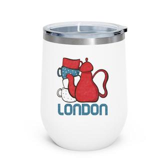 London Souvenir United Kingdom England Gift Wine Tumbler | Mazezy