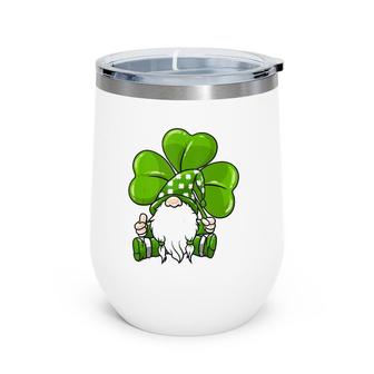Love Gnomes Irish Shamrock St Patrick's Day Tank Top Wine Tumbler | Mazezy