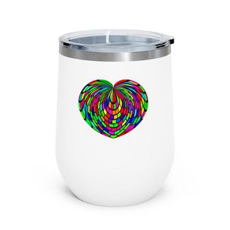 Love Knows No Color Heart Rainbow Lgbtq Equality Pride Raglan Baseball Tee Wine Tumbler | Mazezy