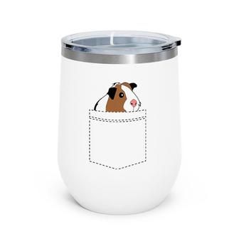 Loving Guinea Pig In My Pocket Funny Wine Tumbler | Mazezy