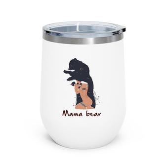 Mama Bear Native American Indigenous People Mother's Day Gift Wine Tumbler | Mazezy
