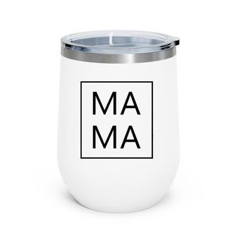 Mama First Mother's Day New Mom Gifts Dada Family Matching Wine Tumbler | Mazezy AU