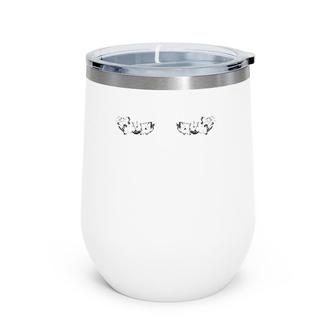 Mastectomy Black Flower Previvor Survivor Wine Tumbler | Mazezy