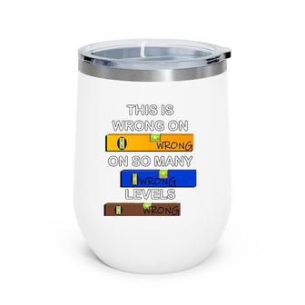 Mens Construction Handyman Joke Pun Tools Funny Dad Contractor Wine Tumbler | Mazezy