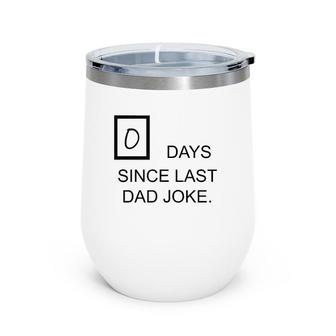 Mens Father's Day Gift Dad Joke Wine Tumbler | Mazezy