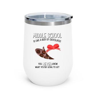 Middle School Teacher Valentine S Day Gift Kids Wine Tumbler | Mazezy