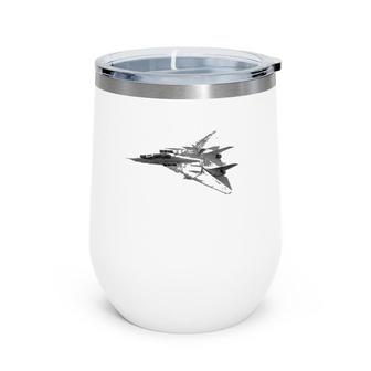 Military's Jet Fighters Aircraft Plane F14 Tomcat Wine Tumbler | Mazezy