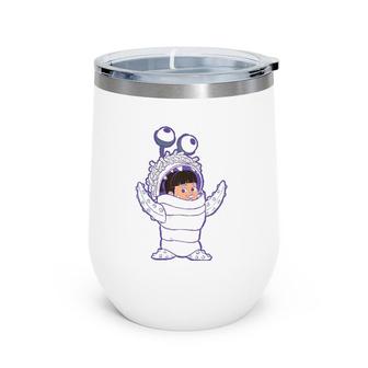 Monsters Inc Boo Pink Premium Wine Tumbler | Mazezy