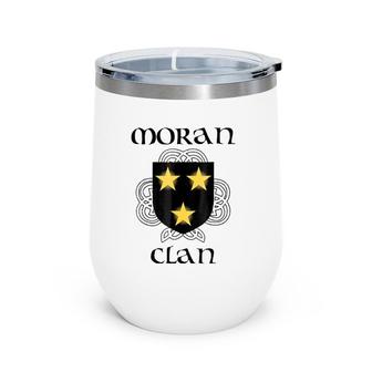 Moran Family Crest Irish Reunion Wine Tumbler | Mazezy