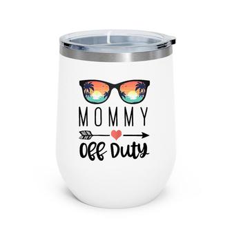 Mother Gift Sunglass Design Mommy Off Duty Wine Tumbler | Mazezy