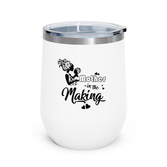 Mother In The Making Mom And Son Black Version Wine Tumbler | Mazezy