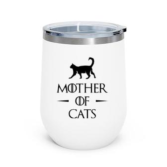 Mother Of Cats Wine Tumbler | Mazezy
