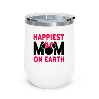 Mother's Day Happiest Mom Wine Tumbler | Mazezy