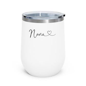 Nana Gift From Grandkids Birthday Mother's Day For Granma Wine Tumbler | Mazezy