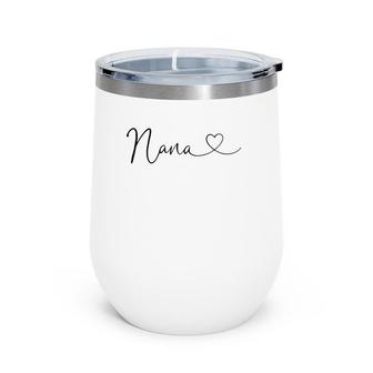 Nana Gift From Grandkids Birthday Mother's Day For Granma Wine Tumbler | Mazezy