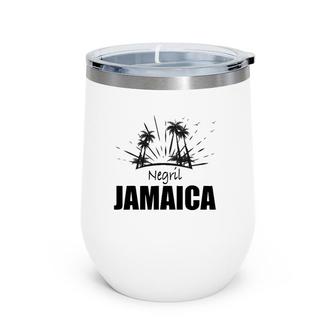 Negril Jamaica Souvenir Gift For Spring Break Wine Tumbler | Mazezy AU