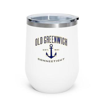 Old Greenwich Ct For Women & Men Wine Tumbler | Mazezy