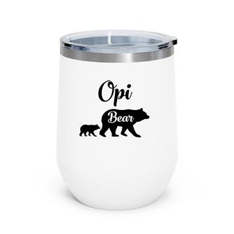 Opi Bear Gift Grandfather Reunion Wine Tumbler | Mazezy